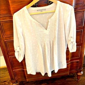 Polka dot maternity blouse